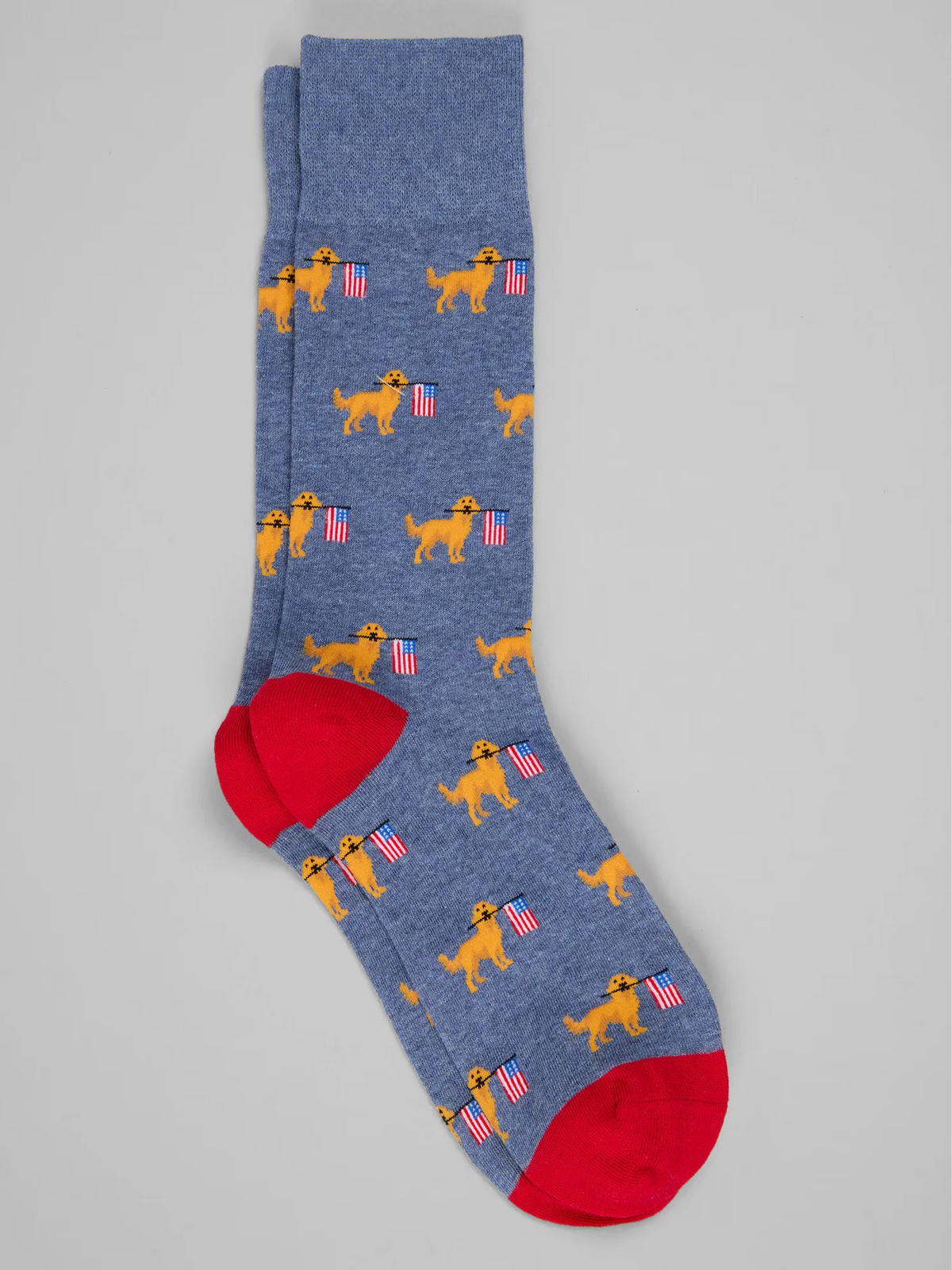 USA Dog Flag Socks, 1-Pair