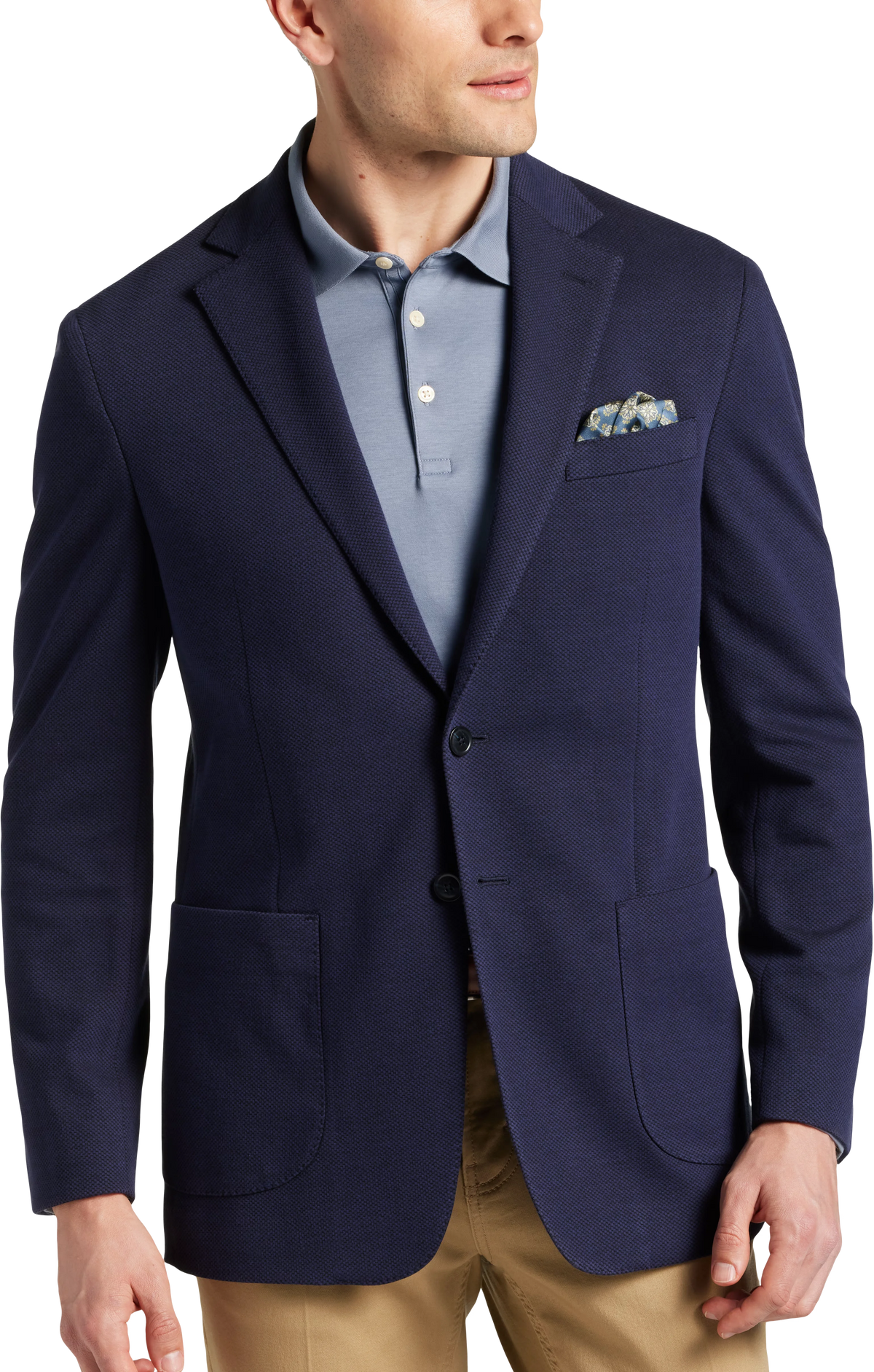 Slim Fit Knit Sport Coat