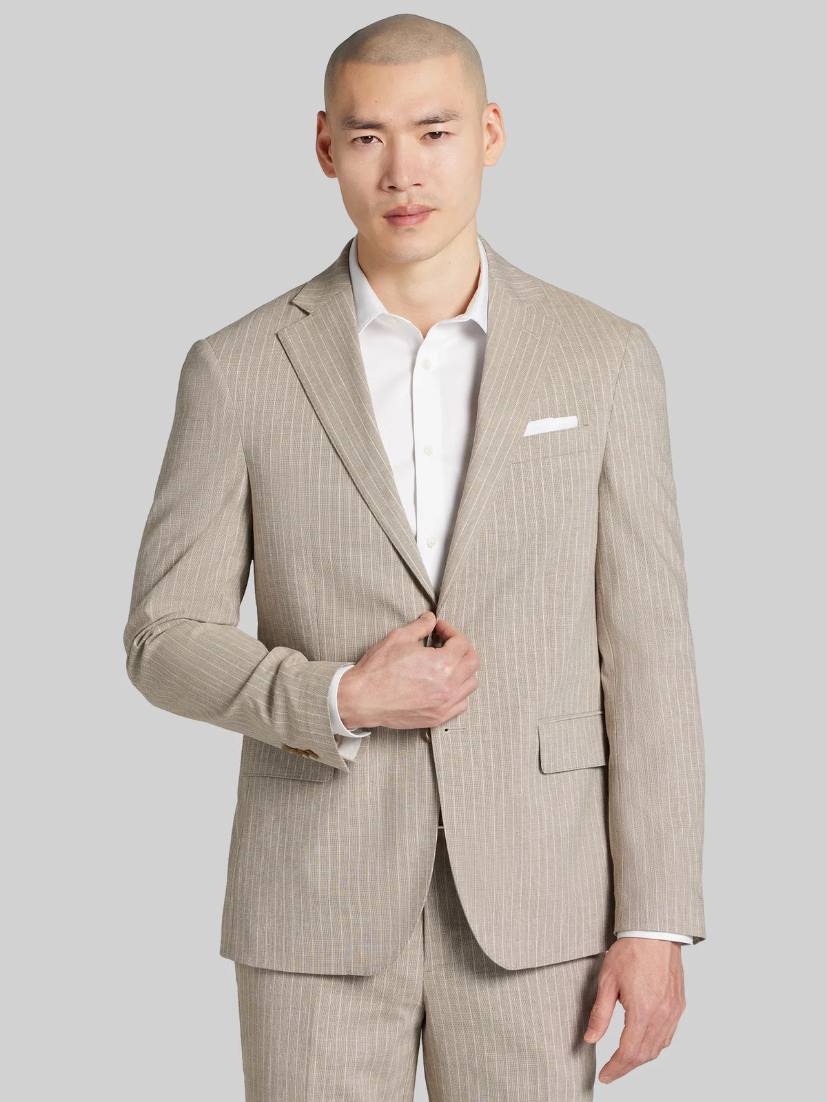 Slim Fit Stripe Suit Jacket