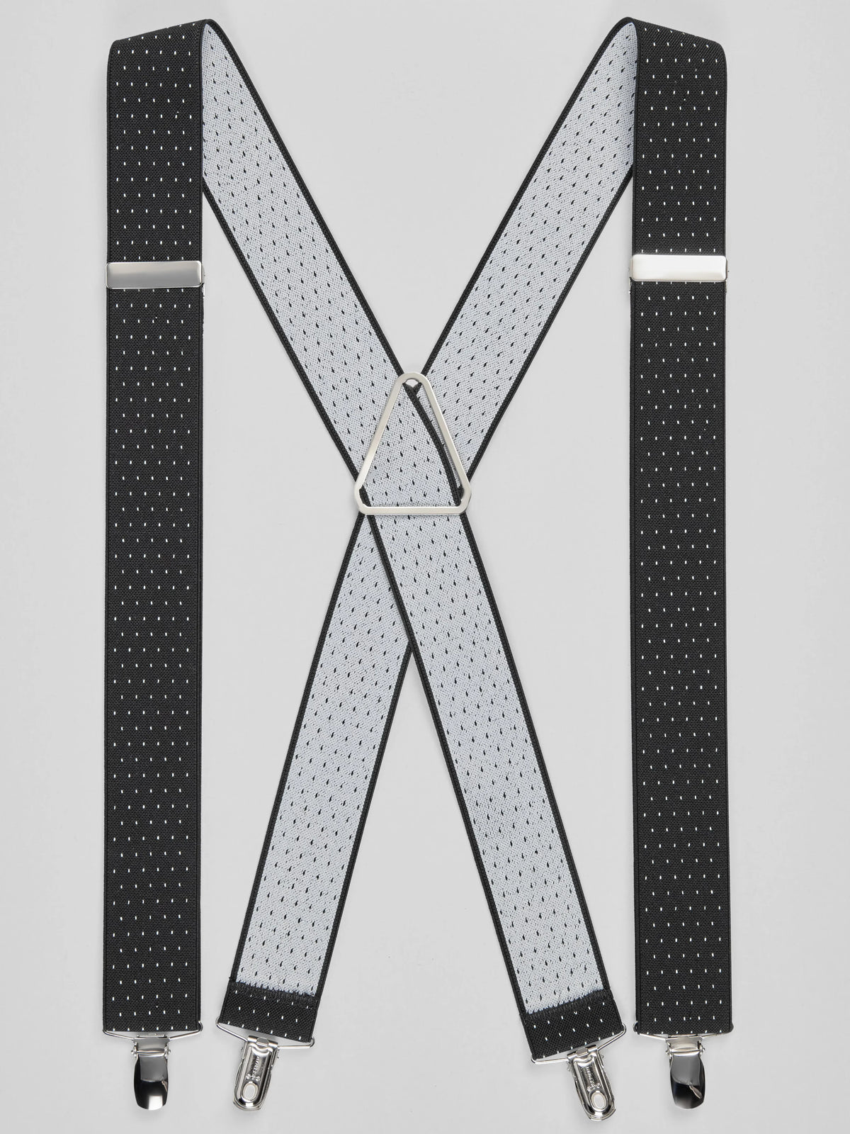 Dot Pattern Direct Clip Suspenders