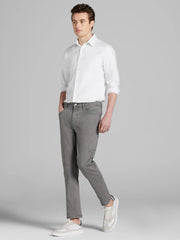 Slim Fit Solid Point Collar Supima Cotton Dress Shirt