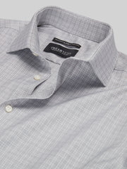 Slim Fit Grid Dress Shirt