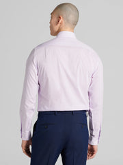 Slim Fit Mini Check Dress Shirt