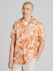 Modern Fit Short Sleeve Floral Camp Shirt
