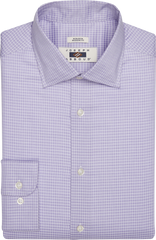 Modern Fit Check Spread Collar Dress Shirt