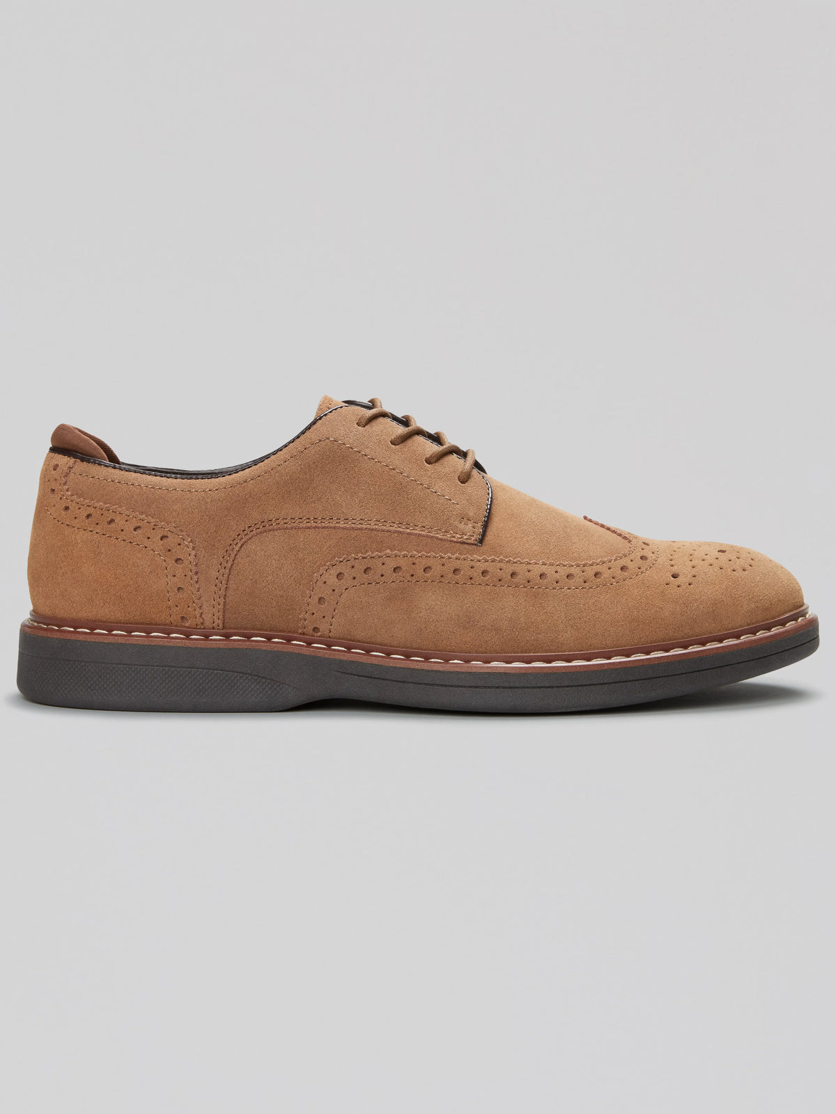 Hybrid Wingtip Suede Oxfords