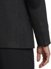 Modern Fit Tweed With Leather Elbow Patches Sport Coat