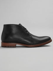 Pebbled Leather Chukka Boots