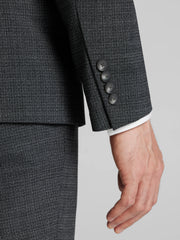 CHILLFLEX Slim Fit Mini Check Suit Jacket
