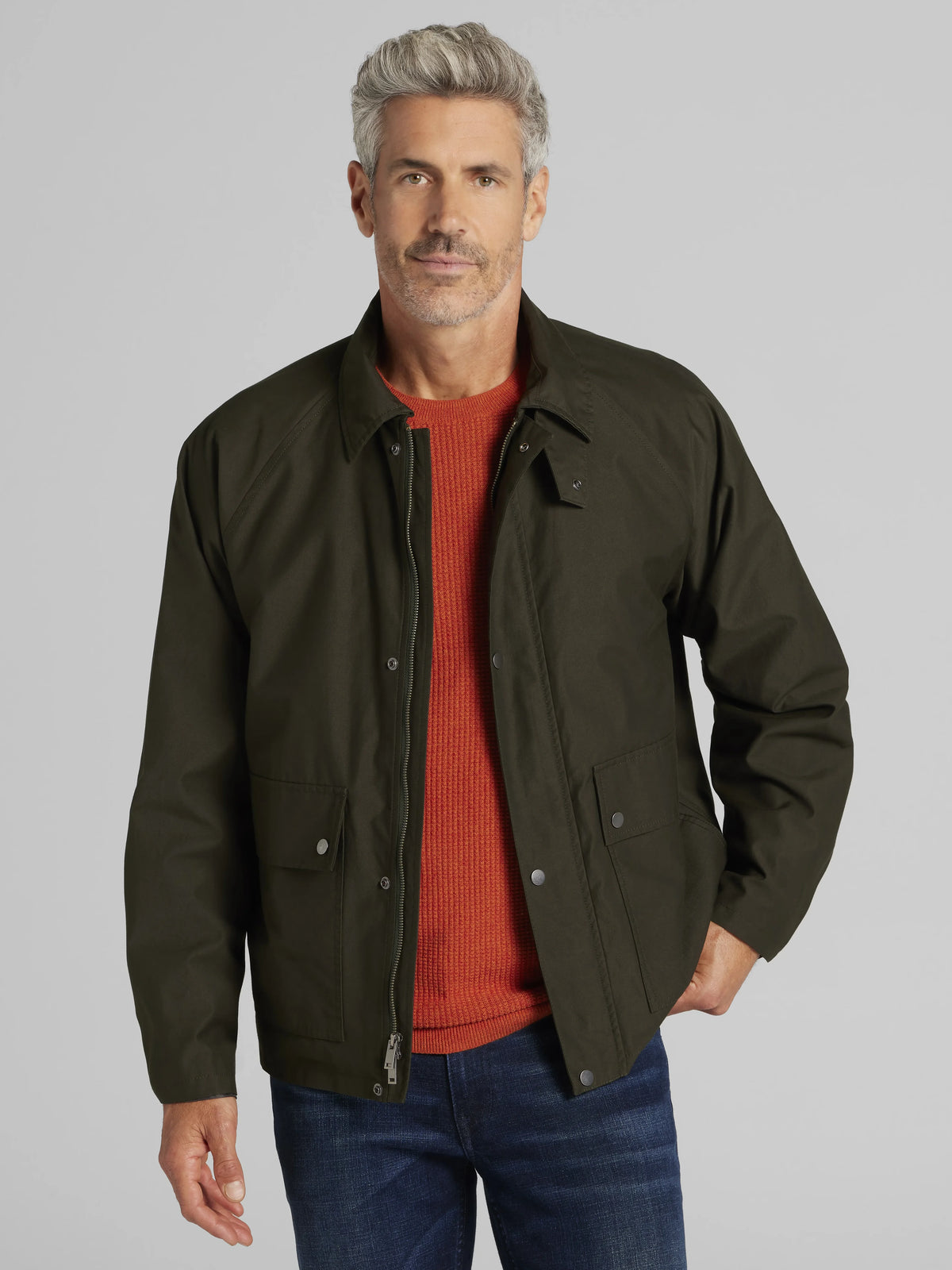 Cotton Blend Casual Jacket