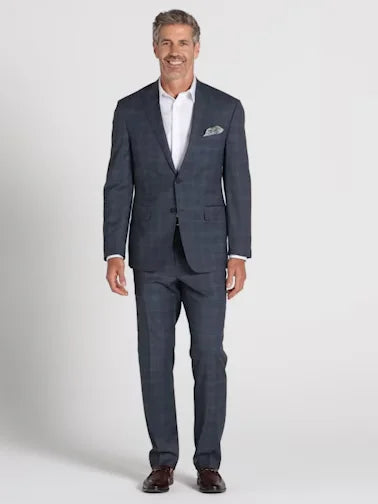 Modern Fit Plaid Suit