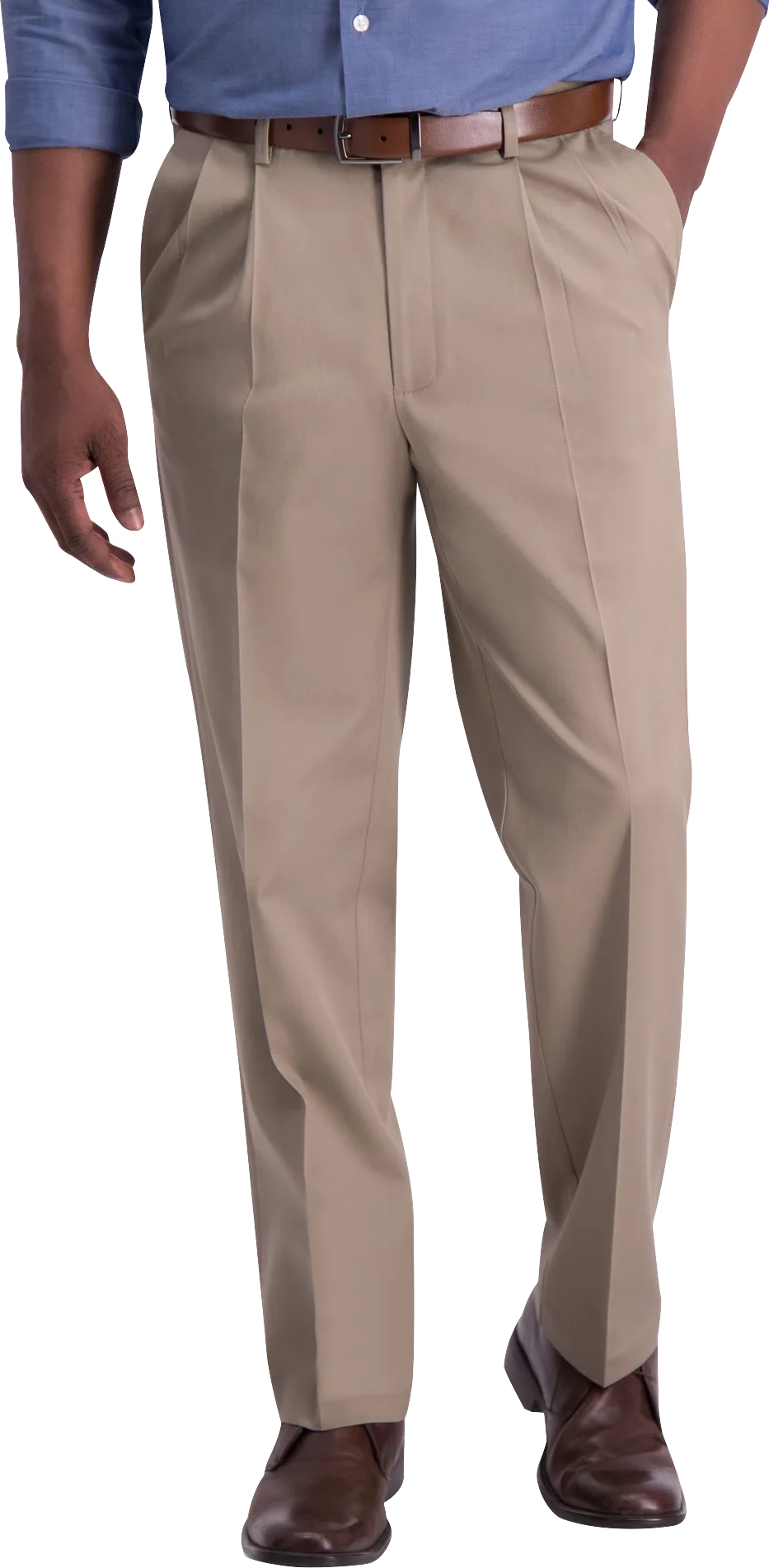 Iron-Free Premium Khaki™ Classic Fit Pleat Front Pant