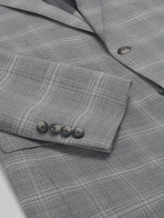 Modern Fit Plaid Suit Jacket