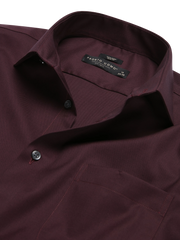 Slim Fit Solid Sharkskin Dress Shirt