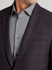 Slim Fit Plaid Suit Jacket