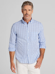Modern Fit Plaid Button Up Shirt