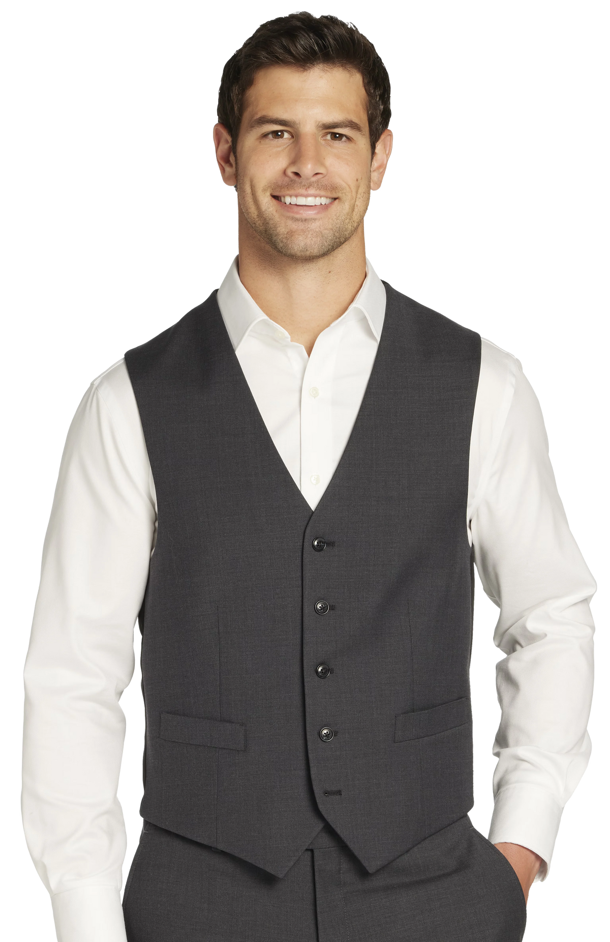 Modern Fit Premium Wool Blend Suit Vest