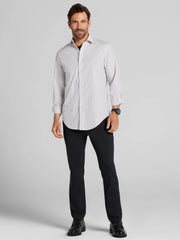 Slim Fit Stretch Plaid Dress Shirt