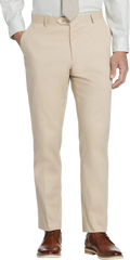 Modern Fit Cotton Blend Suit Pants