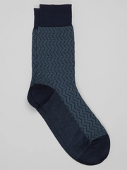 Vertical Chevron Dress Socks, 1-Pair