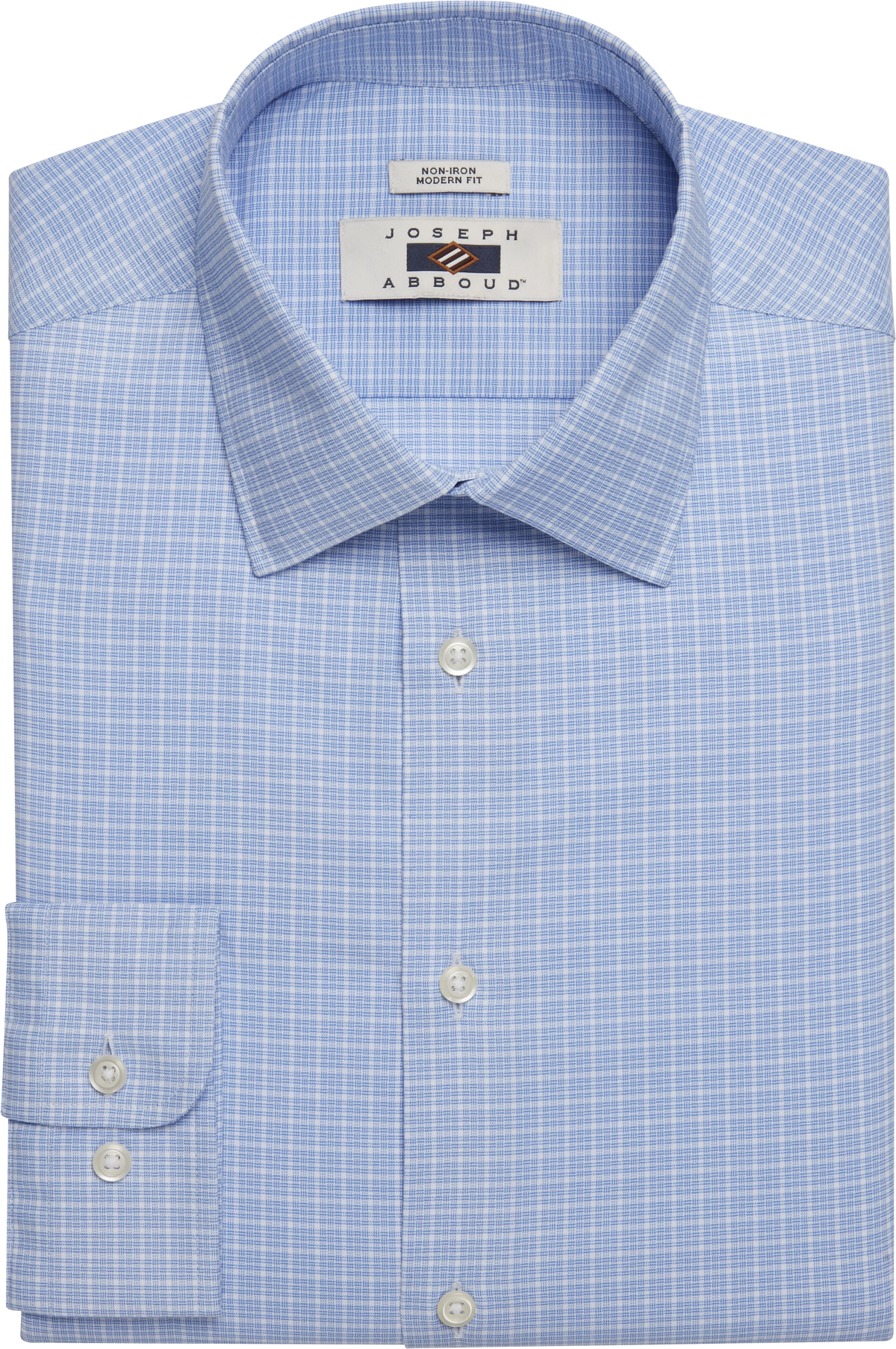 Modern Fit Performance 4-Way Stretch Plaid Dress Shirt