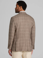 Modern Fit Windowpane Plaid Sport Coat