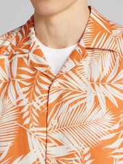 Modern Fit Short Sleeve Floral Camp Shirt
