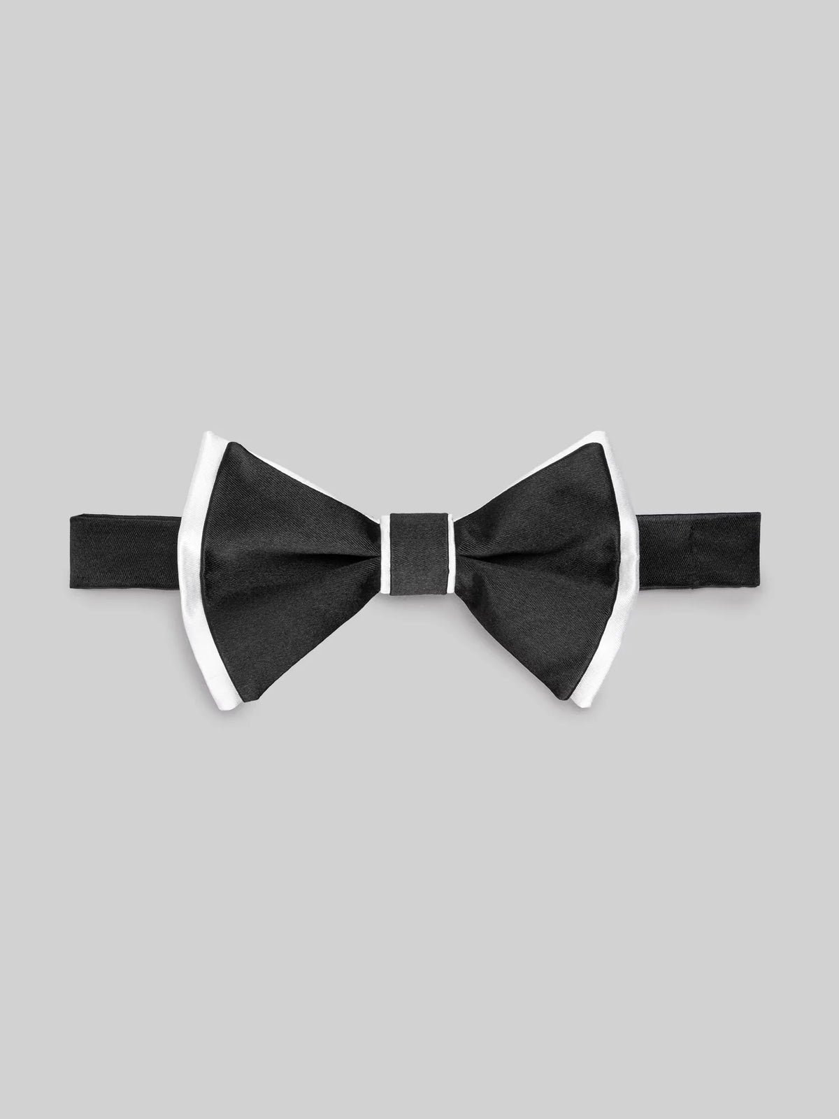 Two-Tone Contrast Pre-Tied Bow Tie