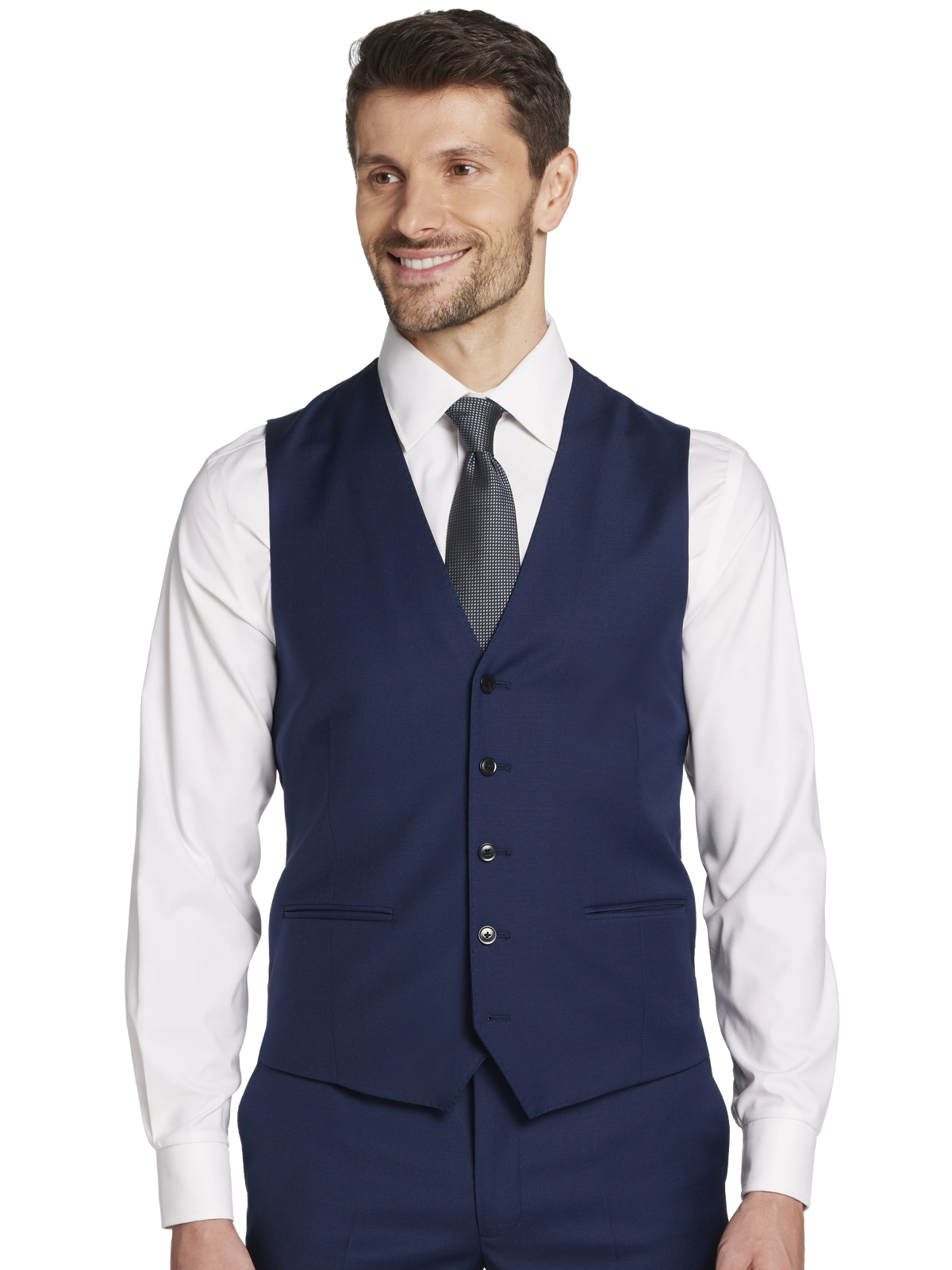 Slim Fit Premium Wool Blend Suit Vest