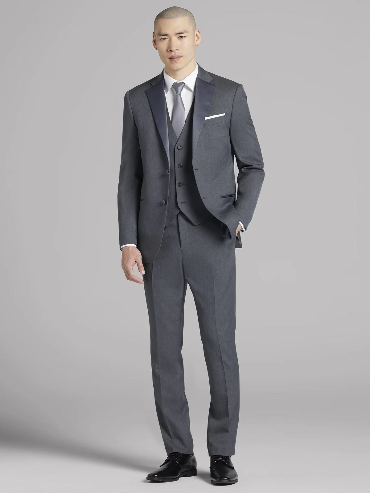 Gray Notch Lapel Tuxedo