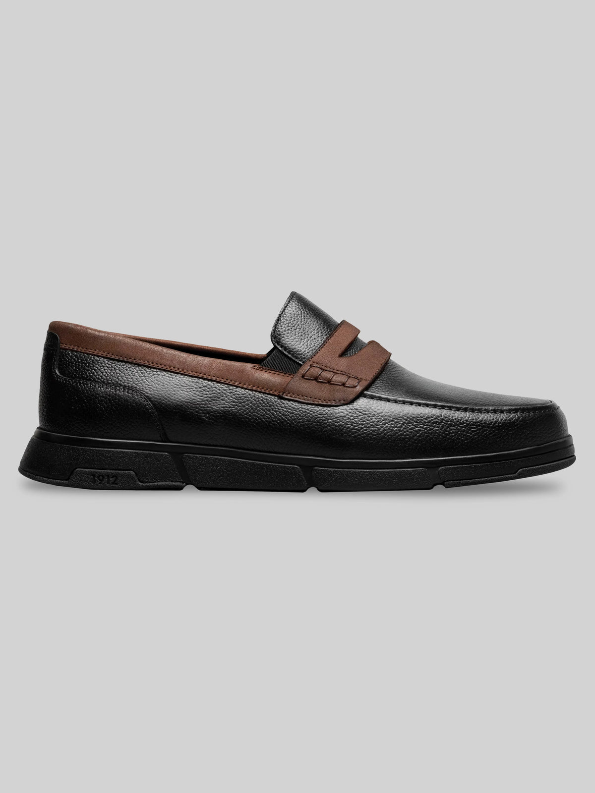 Luca Leather Moc Toe Penny Loafers