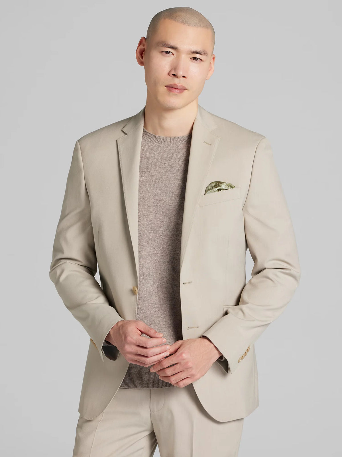 Slim Fit Solid Suit