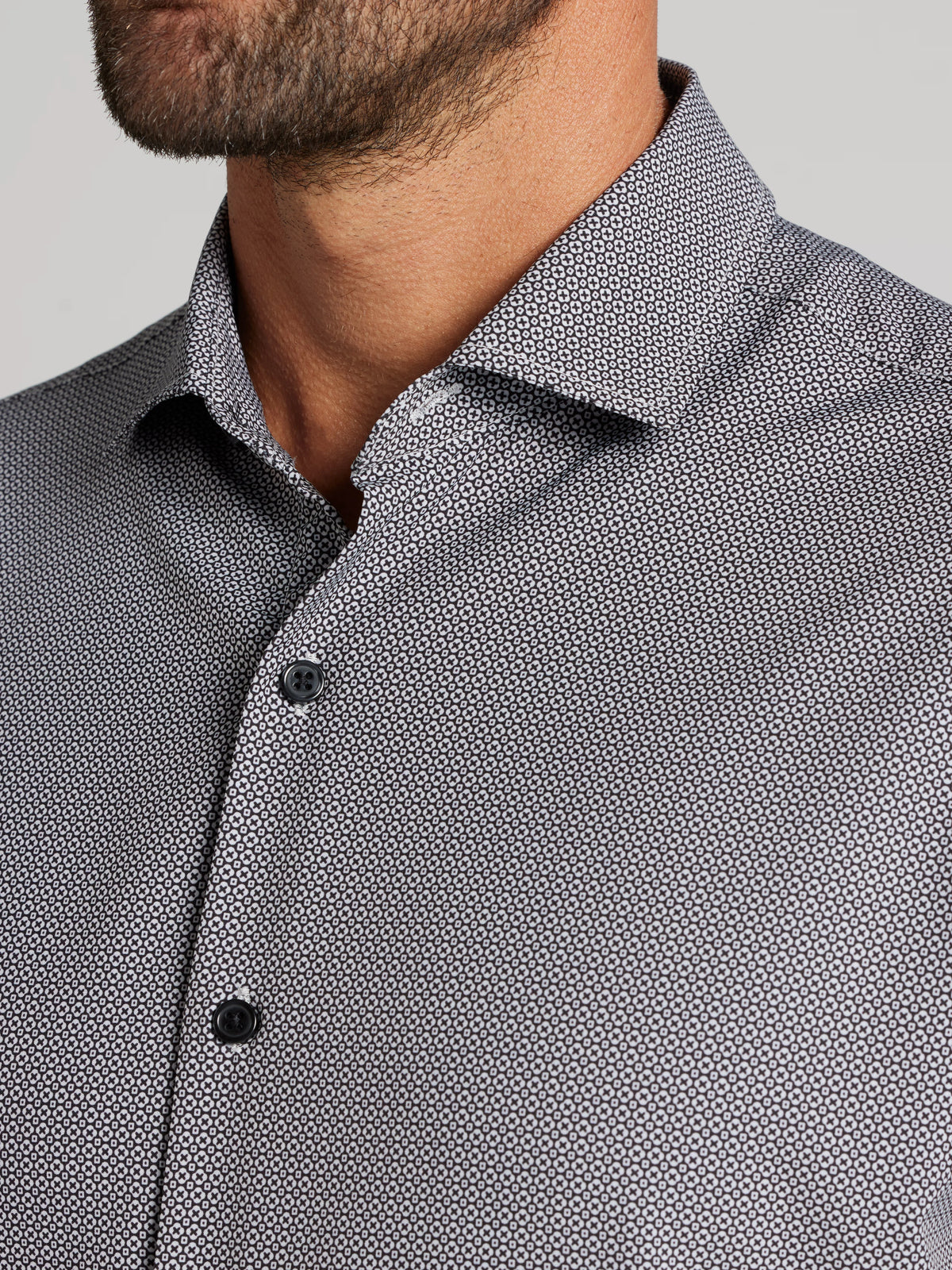 CHILLFLEX Modern Fit 4-Way Stretch Button Up Shirt