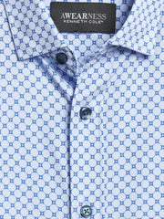 Slim Fit 4-Way Stretch Button Up Shirt