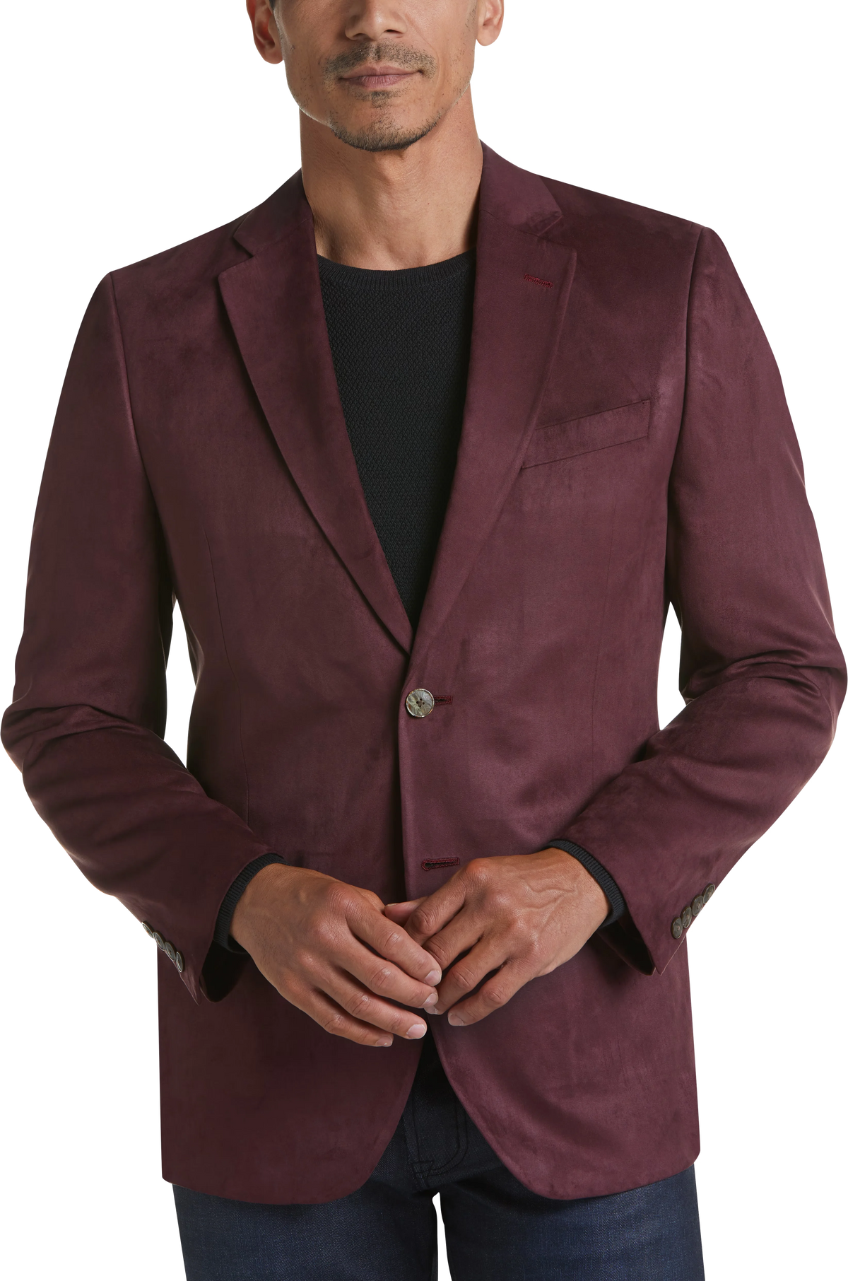 Modern Fit Microsuede Sport Coat