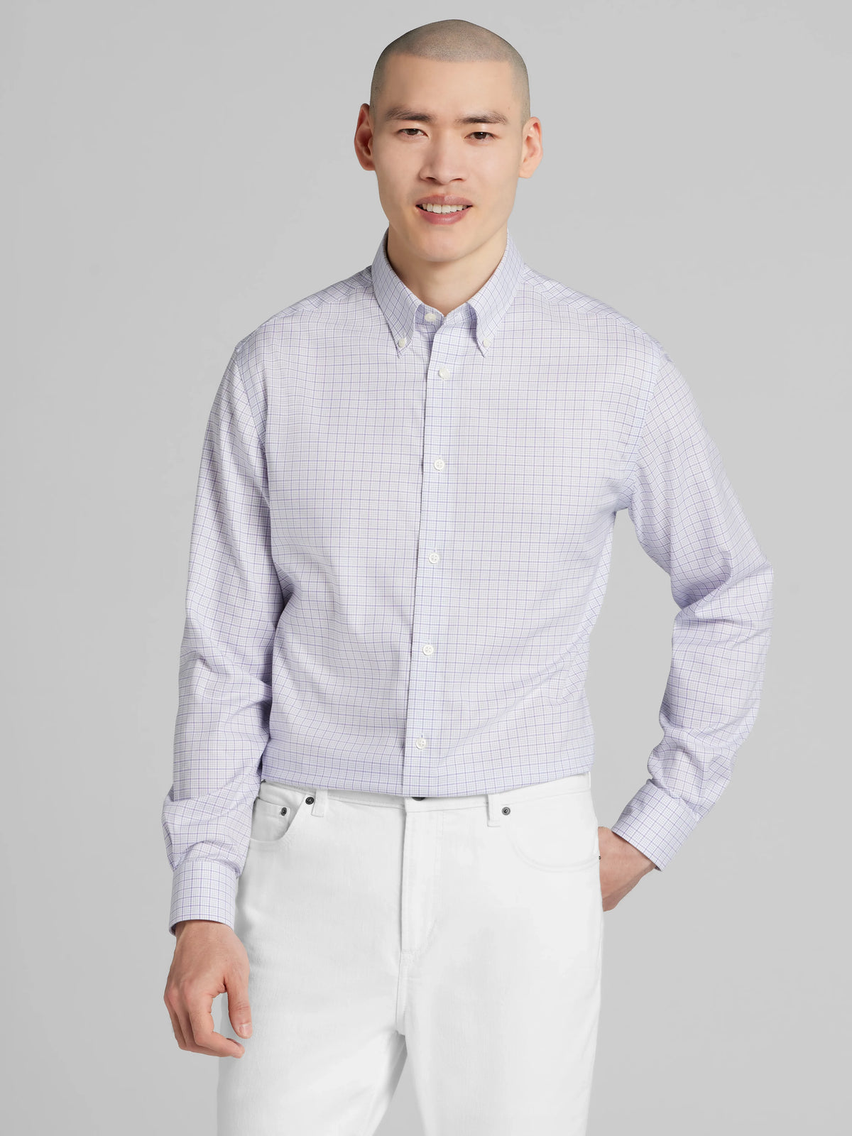 Modern Fit Tattersall Dress Shirt