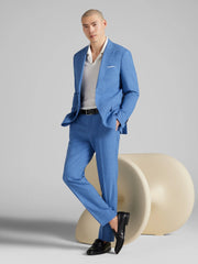 Slim Fit Mini Check Suit Jacket
