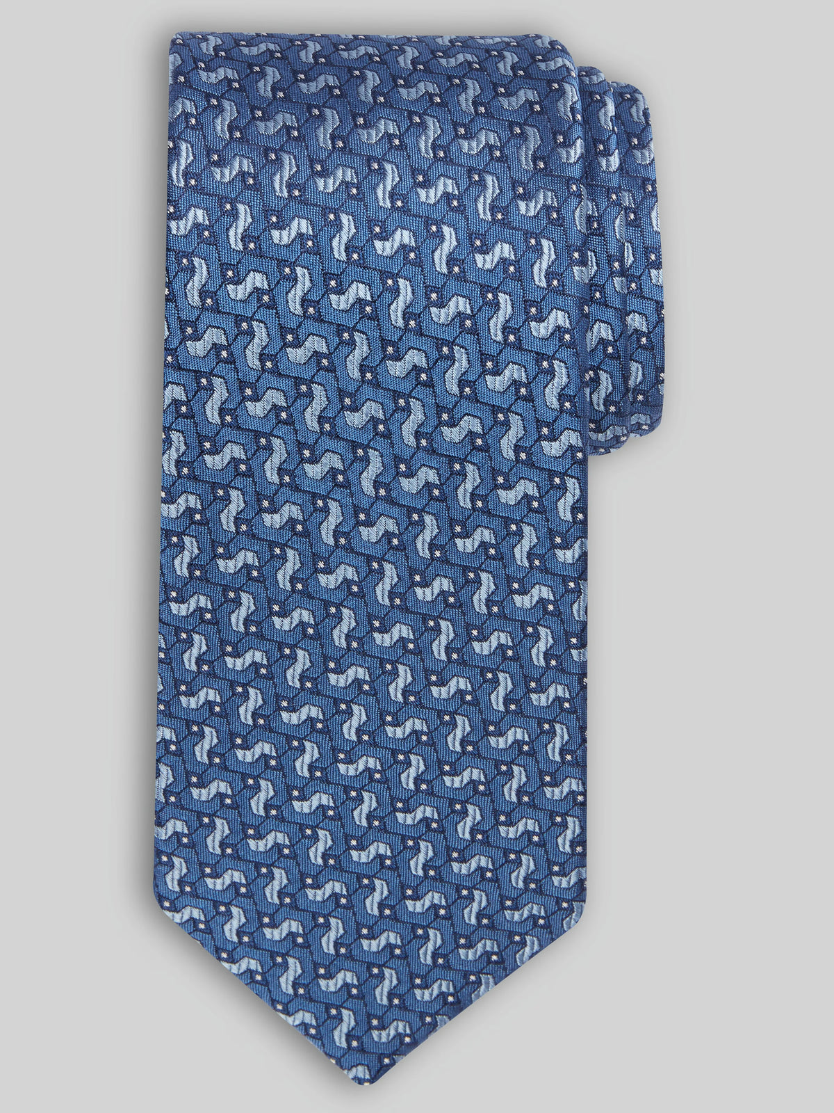 Narrow Geo Puzzle Pieces Tie