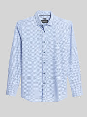 Slim Fit 4-Way Stretch Button Up Shirt