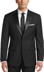 Slim Fit 100% Wool Notch Lapel Tuxedo