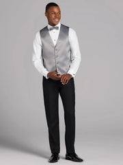 Black Satin Edged Notch Lapel Tux