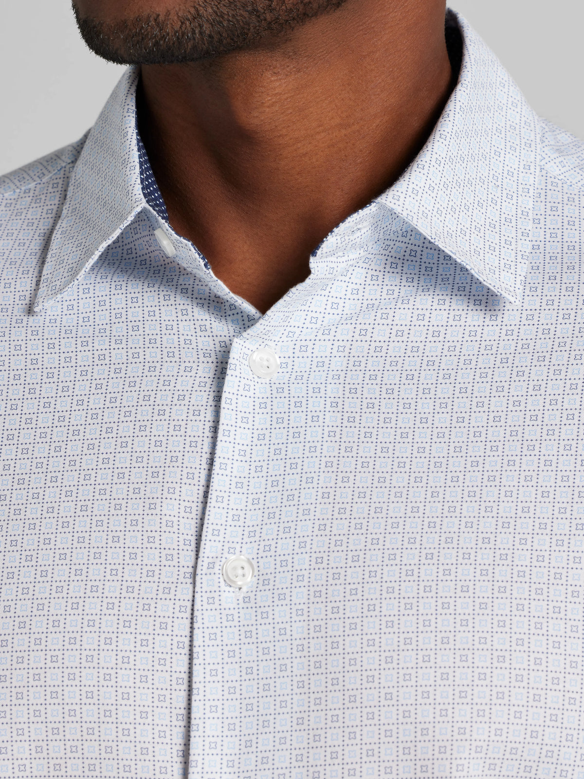 Modern Fit Comfort Stretch Hybrid Button Up Shirt