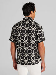 Modern Fit 100% Linen Short Sleeve Button Up Shirt
