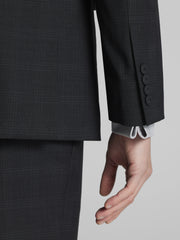 Modern Fit Plaid Suit