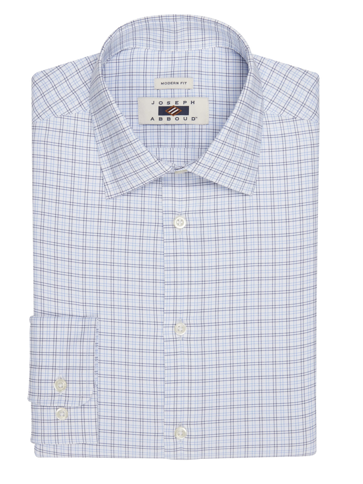 Modern Fit Performance Plaid Dress Shirt