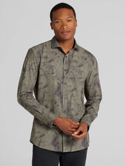 CHILLFLEX Slim Fit 4-Way Stretch Button Up Shirt