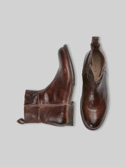 Kaldi Leather Plain Toe Boots