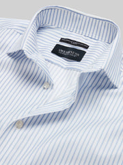 Slim Fit Ultra Performance Stretch Textured Stripe Dress Shirt