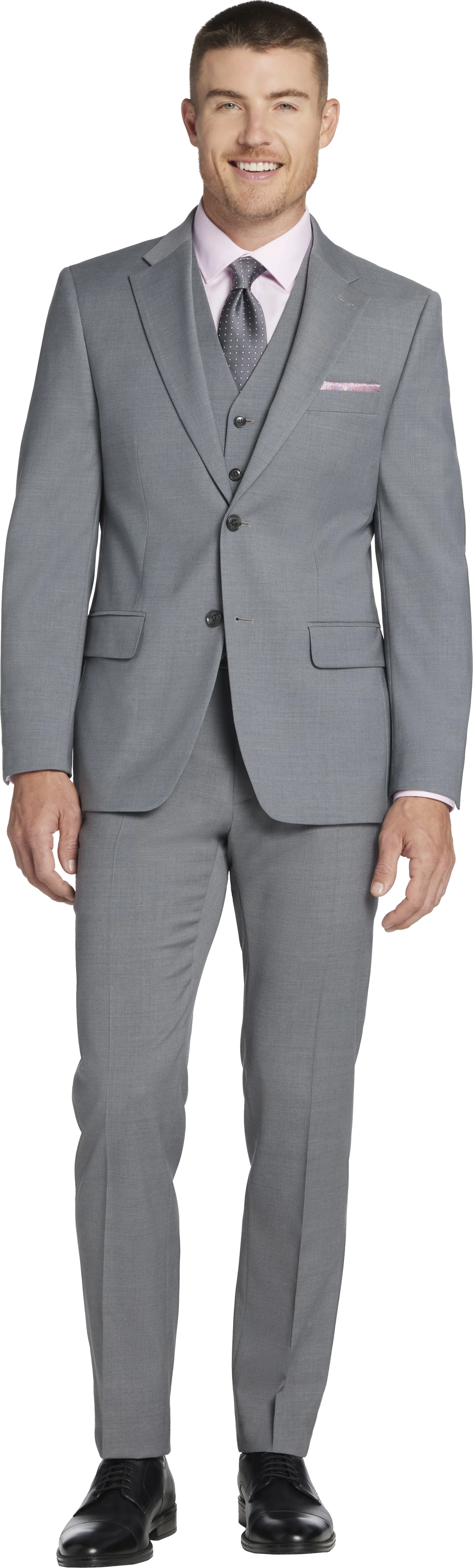 Modern Fit Premium Wool Blend Twill Suit