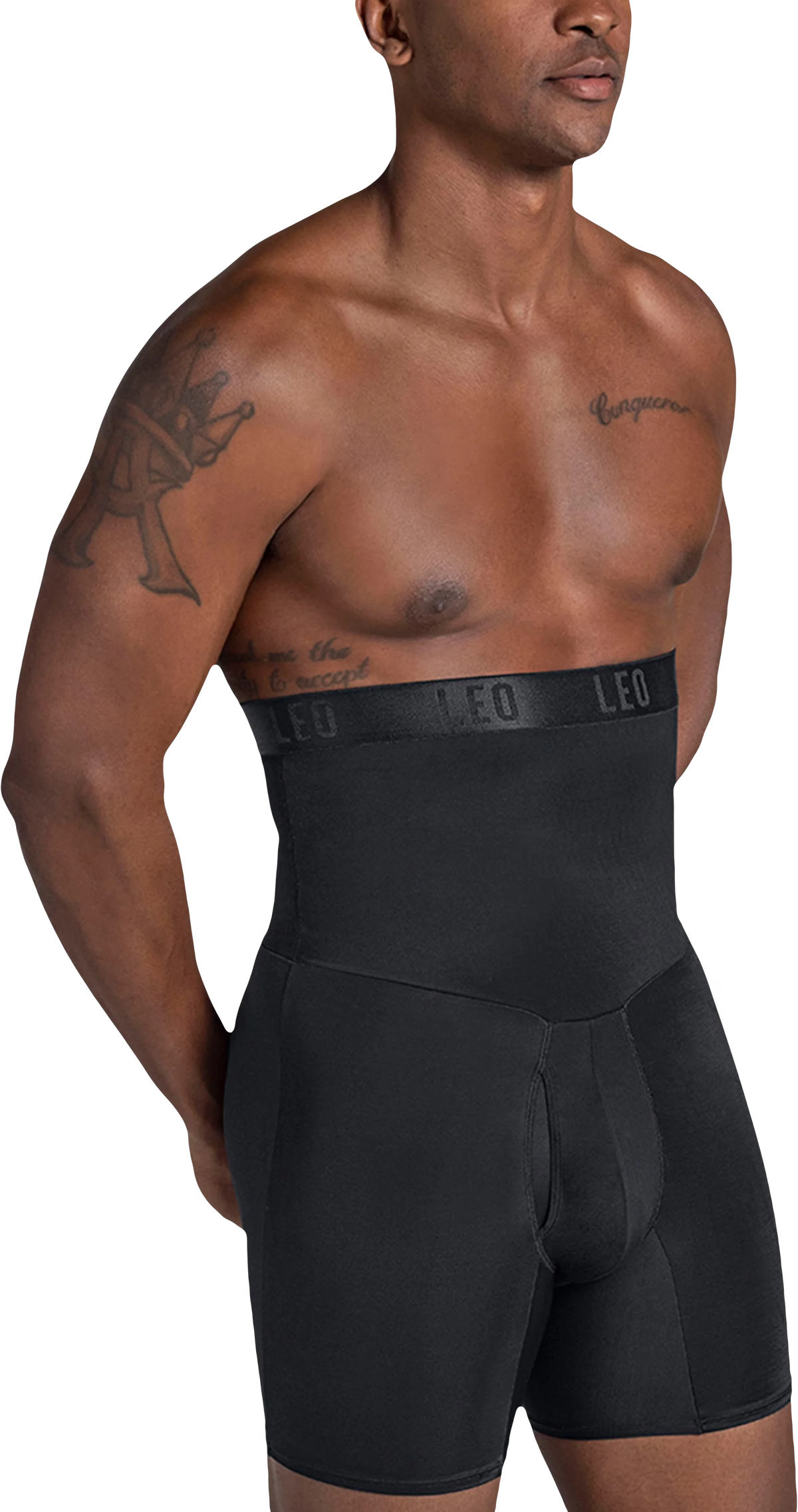 High Waist Stomach Shaper Boxer Brief, Single-Pack